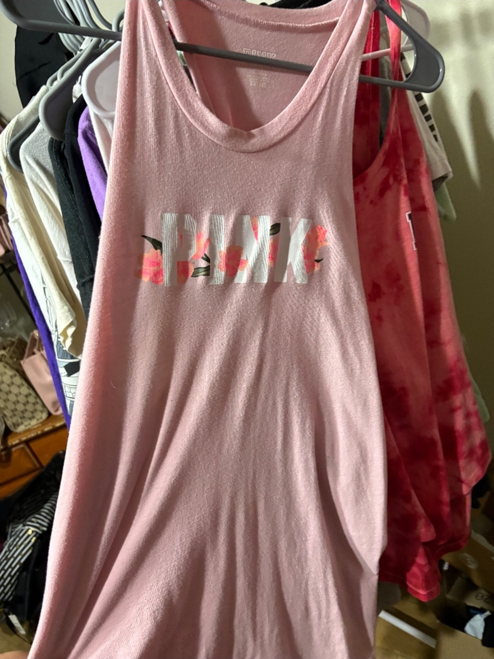 Victoria's Secret Pink Floral BMK Tank